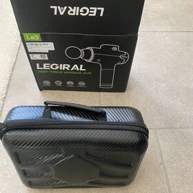 Legiral 194358066648 Professional Percussion Massager Gun Deep Tissue Muscle 20 Speed 6 Heads And Case