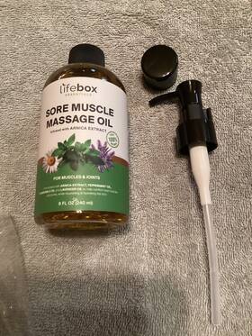 Lifebox Essentials 850061447029 Arnica Sore Muscle Massage Oil 100% Pure And Natural - Therapy For Mu