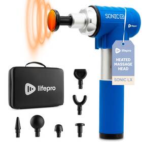 Lifepro 068888026833 Sonic Lx Professional Massage Gun - Percussion Massager With Heat 9 Speeds A