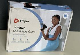 Lifepro 810161333417 Dynamite Massage Gun Portable Relax 4 Heads New In Box