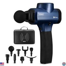B07qtbvyj1 Lifepro Deep Tissue Massage Gun With 8 Heads And 6 Speeds - Handheld Electric Massager