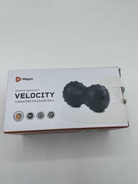 Lp-vlc2-blk Lifepro 4-speed Vibrating Massage Ball - Peanut Massager Roller For Recovery