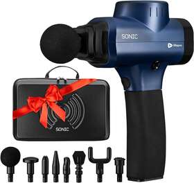 Po-10-n Lifepro Sonic Handheld Percussion Massage Gun - Deep Tissue Massager For Sore Muscle And