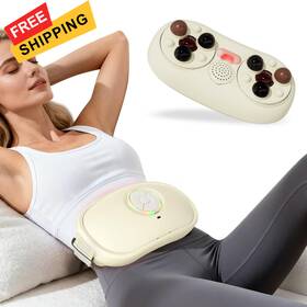 Lifiora 716597584679 Abdominal Massager Heated Massage Device For Constipation White