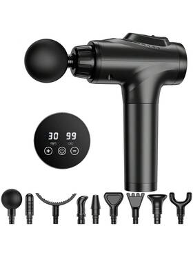 Lishui 800689616017 Massage Gun Muscle Handheld Electric Deep Tissue Back Massager