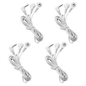 Litetour 613852236048 4 Count 59-inch Tens Wires 3.5mm Plug To Snap Electrode - Quality Lead