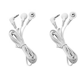 Litetour 822361487142 2 Pieces 2.5mm Plug To 3.5mm Snap Replacement Cable Lead Wires For E