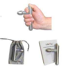 Littlemum 711438518884 T-bar Massage Tool - Myofascial And Foot Reflexology Massager Stainless Steel