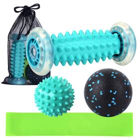 Brt3054580652096eh Lixada Foot Massage Roller Spiky Ball Fascial Resistance Band Storage N5b3