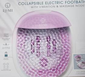 Fs02a Lomi Collapsible Footbath - With Vibration And Massage Nodes Electric Battery