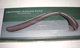 Lomm1099bk Lomi Portable Ergonomic Handheld Massage Wand With Flex Head 2 Speed Pain Relief