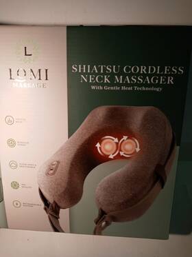 Lomm1318gy Lomi Shiatsu Cordless Neck Massager With Gentle Heat Technology