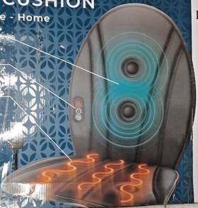 Lomm1402bk Lomi Heat And Massaging Seat Cushion For Car Truck Home Office