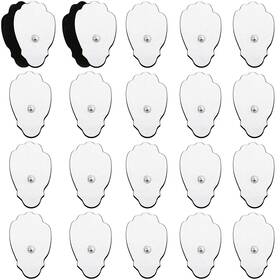 Lotfancy 958104840227 Tens Unit Replacement Pads 22pcs Reusable Self-adhesive Snap Electrodes For