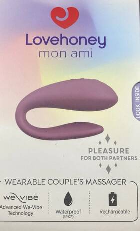 Lovehoney 060926404158 Mon Ami Wearable Couples Massager Purple We-vibe