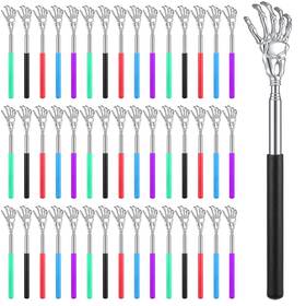 Ls-240620-a Loyim 50 Pieces Back Scratchers Telescoping Scratcher Bulk For Women Men Skull