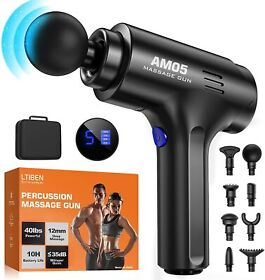 Jd-am05 Ltiben Percussion Massage Gun Athletes Pain Relief Therapy Gray