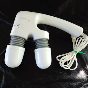 5035 Lumiscope Dual Head Massager Full Body Hand Held 2-speed - Tested