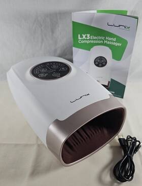 42924-3 Lunix Lx3 Cordless Electric Hand Massager With Compression