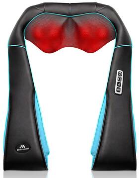 Magicmakers 729043293933 Neck Massager With Heat - Shiatsu Deep Kneading Back Massage For Pain S