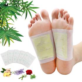 Maguja 788394454295 100pcs Pads Foot Paches Natural Bamboo Vinegar Ginger Powder Suita