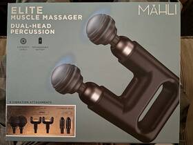 Mahli 680079004453 Muscle Massager Dual-head 6 Interchangeable Heads Three Intensity Levels