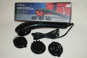 Mdm-56 Mahli Handheld Heat And Vibration Massager With 3 Heads- Used/vg