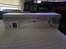 Mdm1404wh Mahli Foldable Heated Handheld Massager Vibrator 5 Massage Heads New Sealed