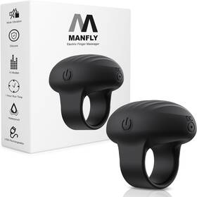 Manfly 445010782714 Mini Finger Massager Waterproof Rechargeable Portable Powerful Massage Tool
