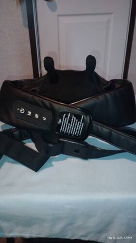 Masgre Mas0001 Heated Shiatsu Kneading Massage Belt Neck/back/shoulder Black