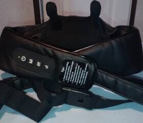 Masgre Mas0361 Heated Kneading Massage Belt 4 Heads For Back/waist Black