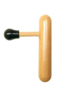Master Massage 841930133471 Wooden Thumb Saver For Trigger Pt. Deep Tissue T Shape Press Bar Wood