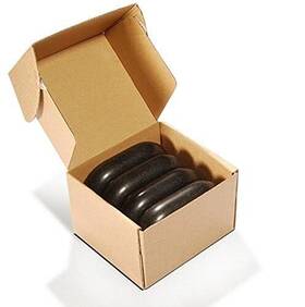 Master Massage 841930141902 X-large Ovular Basalt Stone Set 4pc/pack