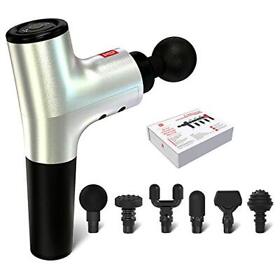 Master Massage Nova Gun With 7 Head Attachment Gift Box Silver