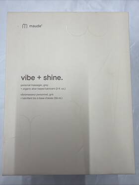 Maude 855770008783 Vibe Personal Massager Shine 3 Speed Travel Size Carry Pouch Usa Made