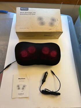 Xkmp142a Maxkare Massager Neck With Heat Kneading Original Complete Box