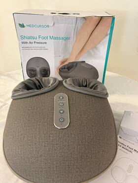 Medcursor 850017613171 Shiatsu Foot Massager With Air Pressure Black