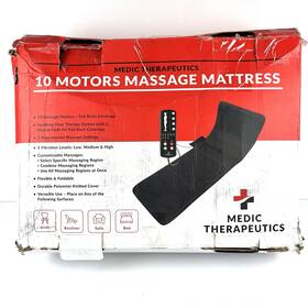 H405911-00020-00000 Medic Therapeutics Foldable Ten Motors Massage Mattress Mat With Soothing Heat