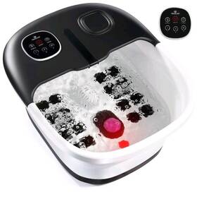 Medical King 810078570219 Foot Spa With Heat And Massage Jets Includes A Remote Control Pumice Stone. F2