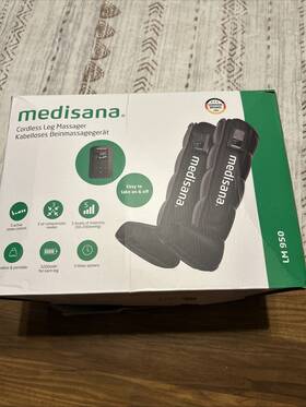 Lm950 Medisana 015588940316 2pc Cordless Leg Massager For Circulation And Pain Relief New