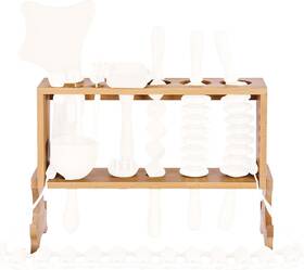 Meifuly 313022319327 Wood Therapy Massage Tools Wall Shelf Tool Storage Rack M