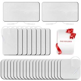 Melede 760587644539 Tens Unit Replacement Pads 30 Pcs Premium Thickened Reusable Self-adhesive E