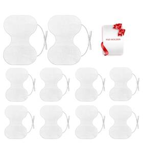 Mele128 Melede Tens Unit Pads - Pack Of 10 Extra Large Butterfly Shaped Electrode Squares