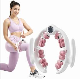 Mr-2507wp Merach Adjustable Manual Body Massage Roller Stick 8 Heads White Pink