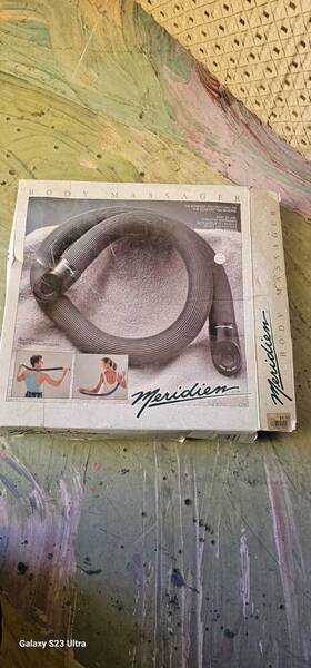 Meridien 015191237463 Vintage Body Massager New Gray Color Never Use Original Pack