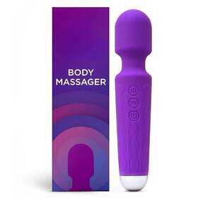Sx0101 Metooka Therapeutic Personal Massager - Handheld Cordless And Powerful Wand 8 Speeds