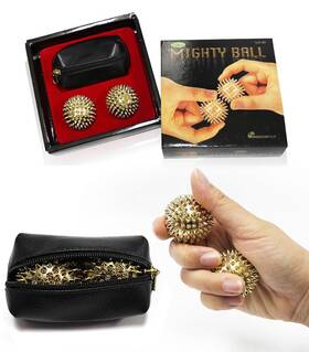 Mighty Ball 759627651439 Hand Massage Body Acupressure Spiky Magnetic Balls