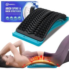 Akk-012 Minoll Back Stretcher For Lower Pain Relief 4 Level Adjustable Arch Lumbar Bac