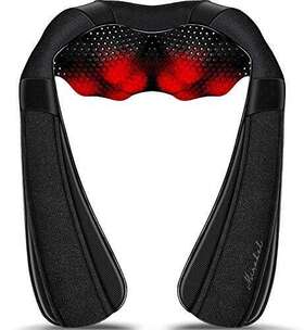 Mirakel 714035554994 Neck Massager Shiatsu Back With Heat Electric Pillow For Bac