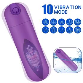46470 Mm Electronicles Women Mini Powerful Bullet Shape 10 Speed Personal Vibrating Neck Body Massage
